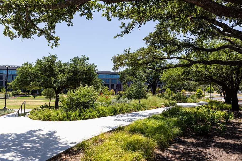 The UFCU Pavilion at St. John Encampment Commons at ACC Highland